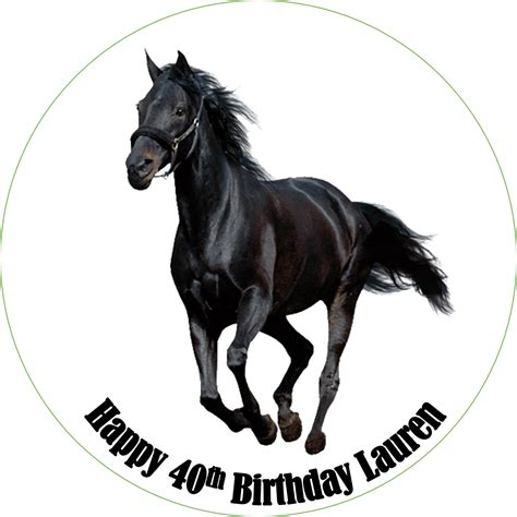 Black Horse - TopCakeToppers