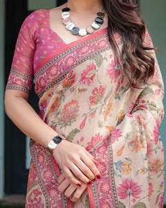 Linen Sarees (लिनन साड़ी) - Buy Pure Linen Sarees online at Best Prices ...