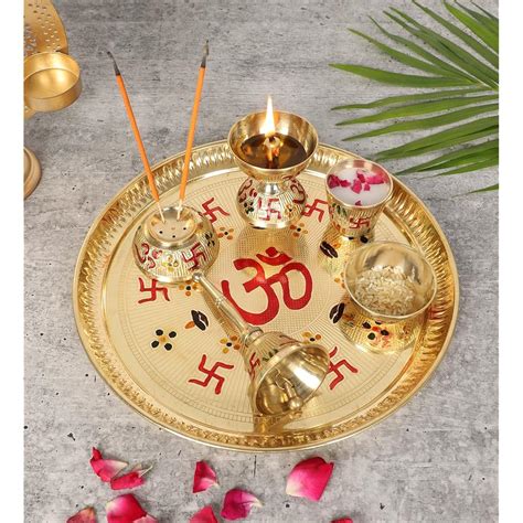 Two Moustaches 9 Inches Om & Swastika Design Brass India | Ubuy