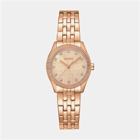 DKNY Logo Women Rose Gold Watch DK1L126M0065 – Just In Time