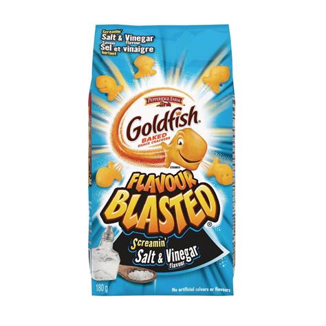 Goldfish Flavour Blasted Screamin' Salt & Vinegar Crackers | Pepperidge ...