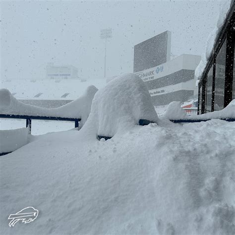 Bills release photos of Highmark Stadium covered in snow | WWLP