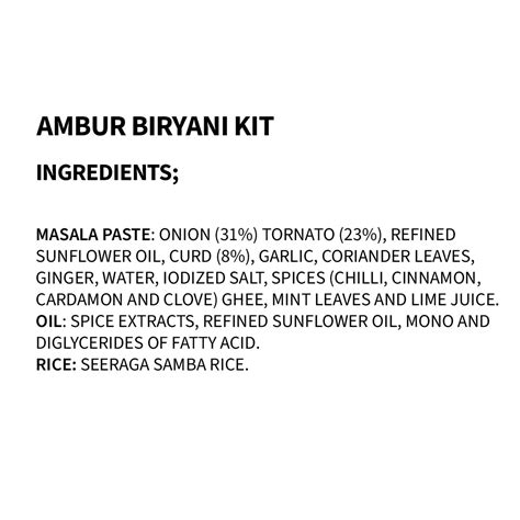 Ambur Biryani Kit – Cookd Ventures