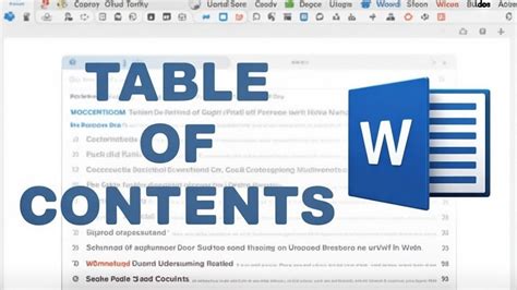 How to Create a Table of Contents in Word 的图像结果