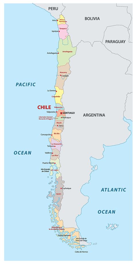 Map of Chile - Thong Thai Real