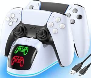 Controller Charger for PS5, Dual Charging Dock Station for PlayStation ...