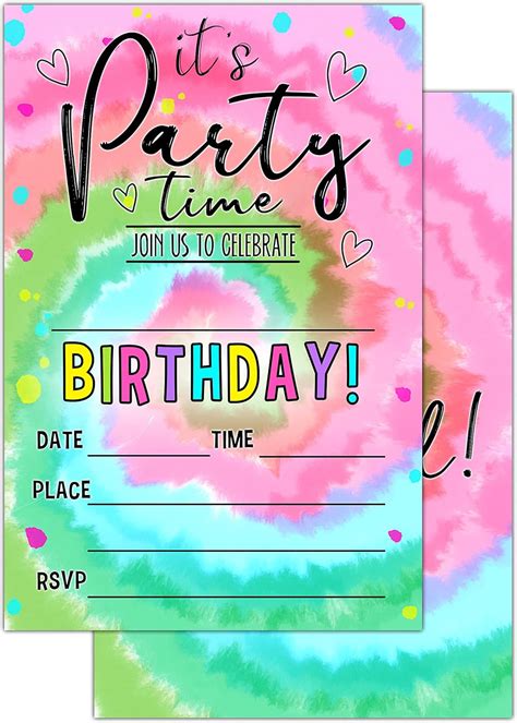 Keydaat Birthday Party Invitation Cards for Teens, India | Ubuy