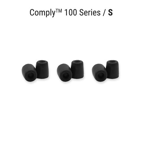 Comply 100 Series Black Foam Sleeves / Ear Tips, by Shure | Audio Sanctuary