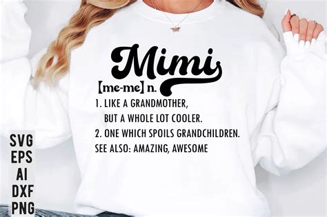 Mimi Definition SVG,Mimi SVG,grandma PNG Graphic by CREATIVEZONE ...