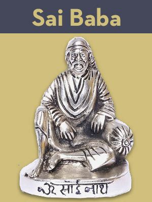 KridayKraft Shirdi Sai Baba Metal Statue,Sai Baba Idol Murti for Car ...