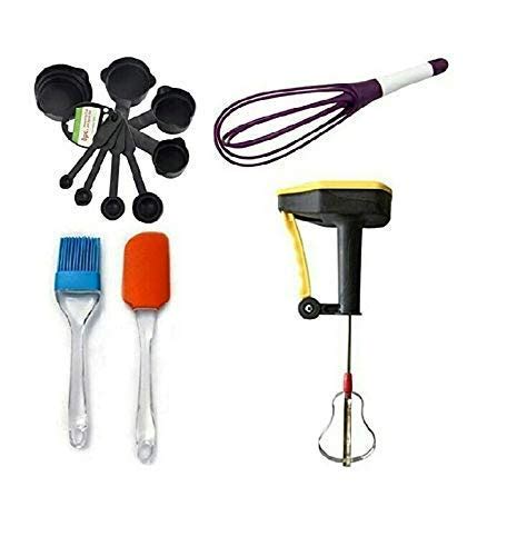 Buy HOT LIFE Combo of 8 Pieces Measuring Spoons & Cups Silicone Oil ...