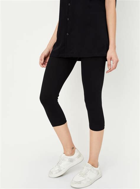 Buy Women Solid Calf Length Leggings Online at just Rs. 349.0 ...