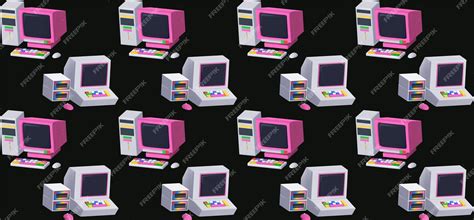 Retro Computer Pattern 的图像结果