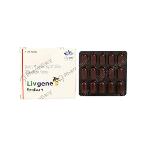 Buy Livgene 9 Strip Of 15 Tablets Online & Save Up to 24% at PharmEasy