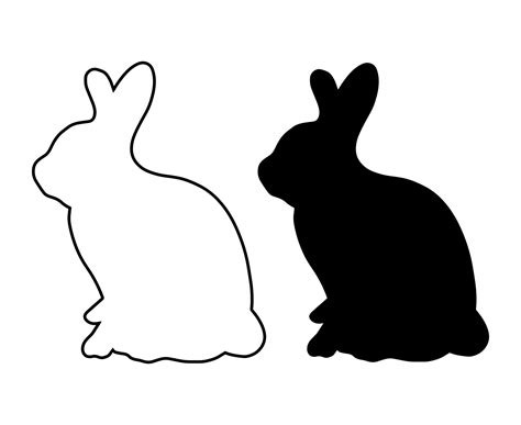 Rabbit White Black