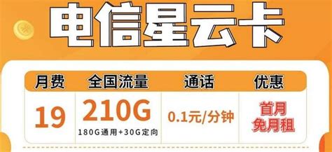 电信星云卡怎么样？19元套餐详细介绍-小七玩卡