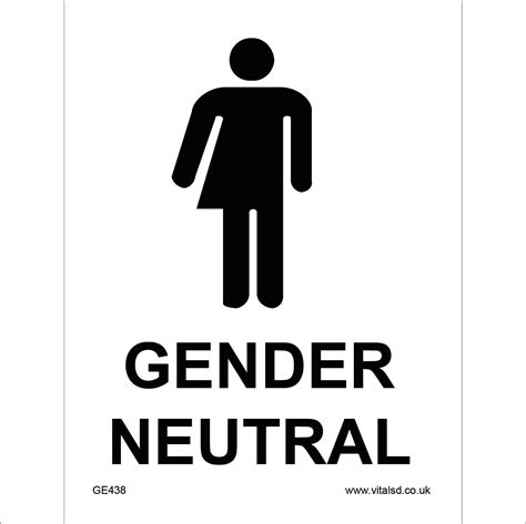 Buy GE438 Gender Neutral Toilet Sign whichever Public Convenience loo ...