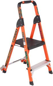 LIBERTI Workmate 1 Step + Platform Fiberglass Ladder Aluminium Ladder ...