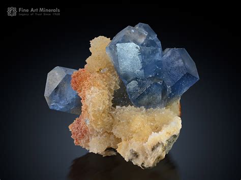 Celestine with Calcite - Fine Art Minerals