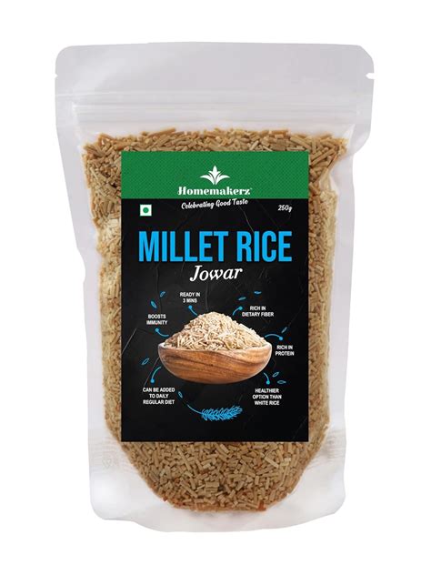Homemakerz Jowar Millet Rice | Rich in Dietary Fiber | High in Protein ...