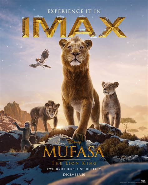 Mufasa: The Lion King - IMAX Movie Poster | Moviefone