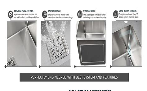 Greenly Silver Matte Finish Stainless Steel Single Bowl Modular Kitchen ...