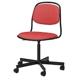 ÖRFJÄLL swivel chair, black/Vissle red - IKEA