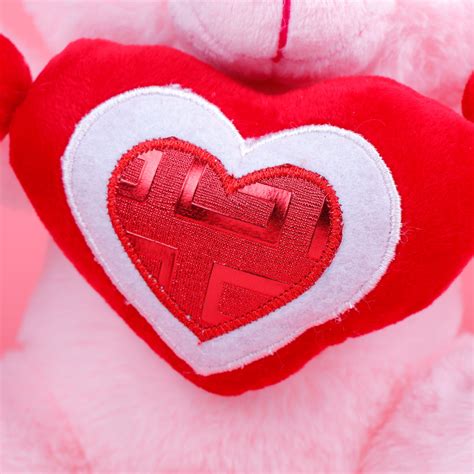 Sweet Love Teddy Bear with Rose and Greeting Card