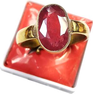 PRIYANSHU NAVRATN Natural 5.25 - 6.25 Ratti Ruby Manik Lab Certified ...