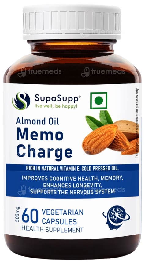 Sri Sri Tattva Supasupp Almond Oil Memo Charge Capsule 60 - Uses, Side ...