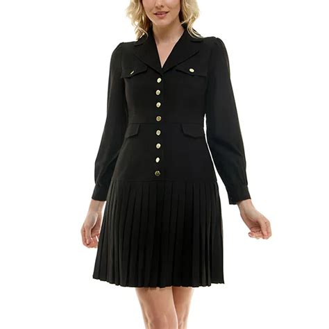 Women's Nanette Lepore Long Sleeve Button Up Utility Dress