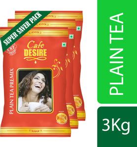 CAFE DESIRE Plain Tea Premix | 3 in 1 Instant Tea | 3Kg Super Saver ...