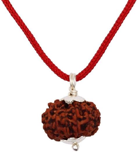 Buy Divya Spiritual 8 Mukhi Rudraksha/Eight Face Rudraksha Pendant with ...