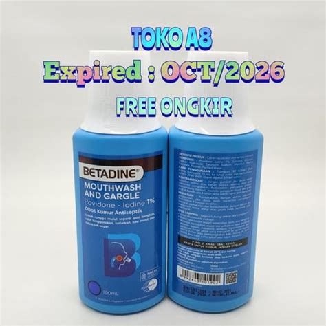 Jual Betadine Mouthwash & Gargle Betadine Kumur Obat Kumur Antiseptik ...