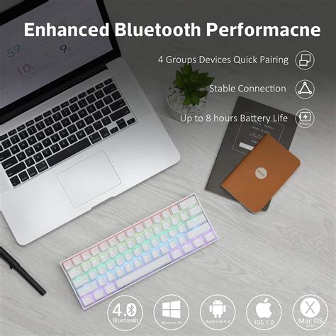 Buy ANNE PRO 2, 60% Wired/Wireless Mechanical Keyboard (Gateron Brown ...