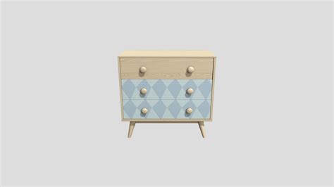 ella_chest_of_drawers_blue_and_pine - Download Free 3D model by Ha Van ...