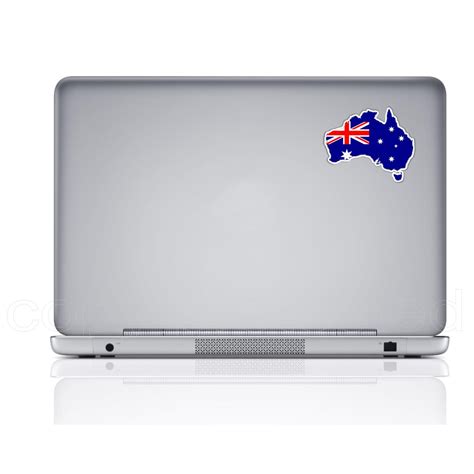 Map of Australia Sticker With Australian Flag . Weather Proof | Etsy