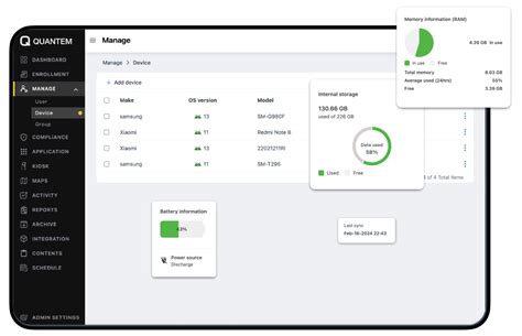 Device Management 的图像结果