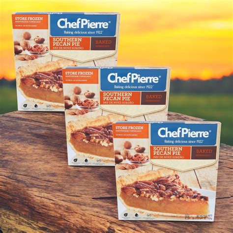 Chef Pierre Pre-Baked Southern Pecan Pie, 36 oz. - 3 Count