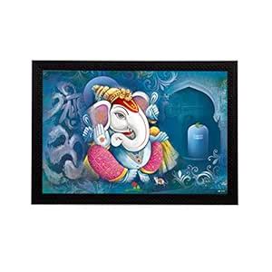 eCraftIndia 'Lord Ganesha' Satin Matt Texture UV Art Painting ...