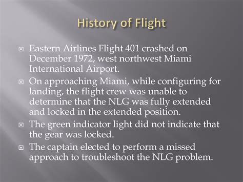 SOLUTION: Eastern Airlines Flight 401 Crash Presentation - Studypool
