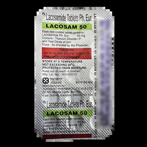 LACOSAM 50MG TABLET 15'S Price, Uses, Side Effects & Substitutes | Medkart