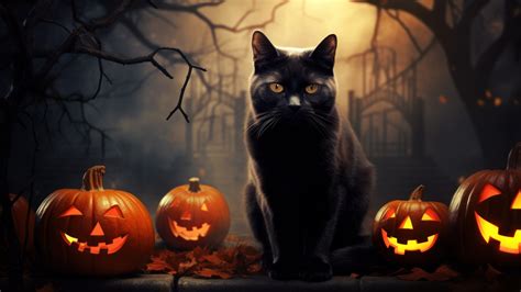 Black Cat Halloween Wallpapers - 4k, HD Backgrounds on WallpaperBat