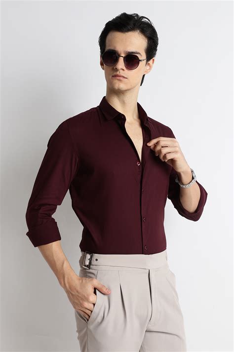 Buy Textured Cotton Shirt for Men with Dobby Weave Green - Blu Mnky
