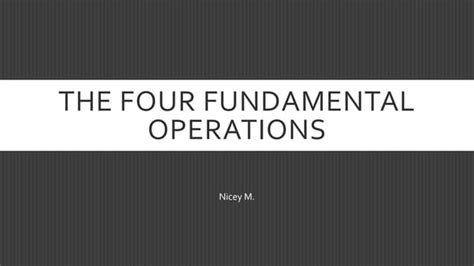 Image result for Basic Fundamental Operations