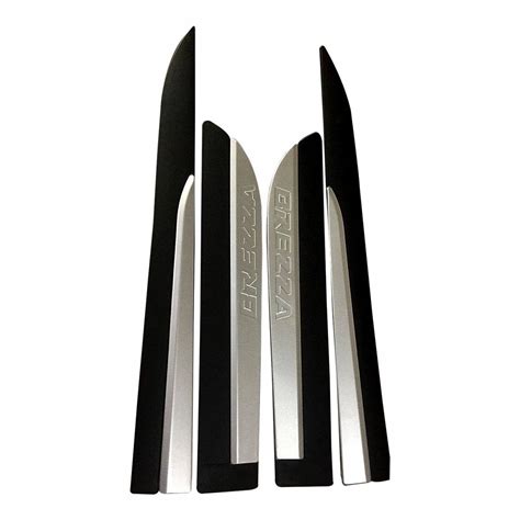 Maruti Vitara Brezza Door Side Cladding Set (Black & Silver)