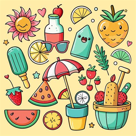 Summer fruit fun watermelon strawberries and lemonade for a delicious ...