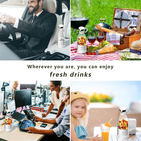 Buy Personal Blender Set, Fresh Juice Blender, Portable Blender with 4 ...