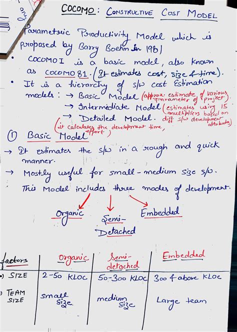 Cocomo 1 & 2 Numerical - cvbnm - COCOMO : Co(slSTRVcTlVECOST MobEL a ...