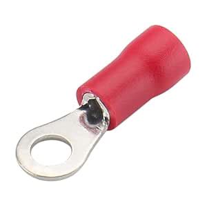 Baomain Ring Ground Insulated Wire Connector Electrical Crimp Terminal ...